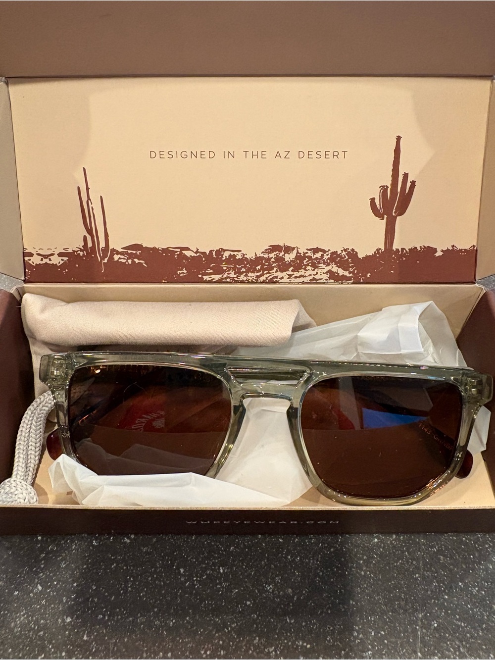 WMP Eyewear WearMe Pro Polarized UV400 Square Sunglasses Green/Brown